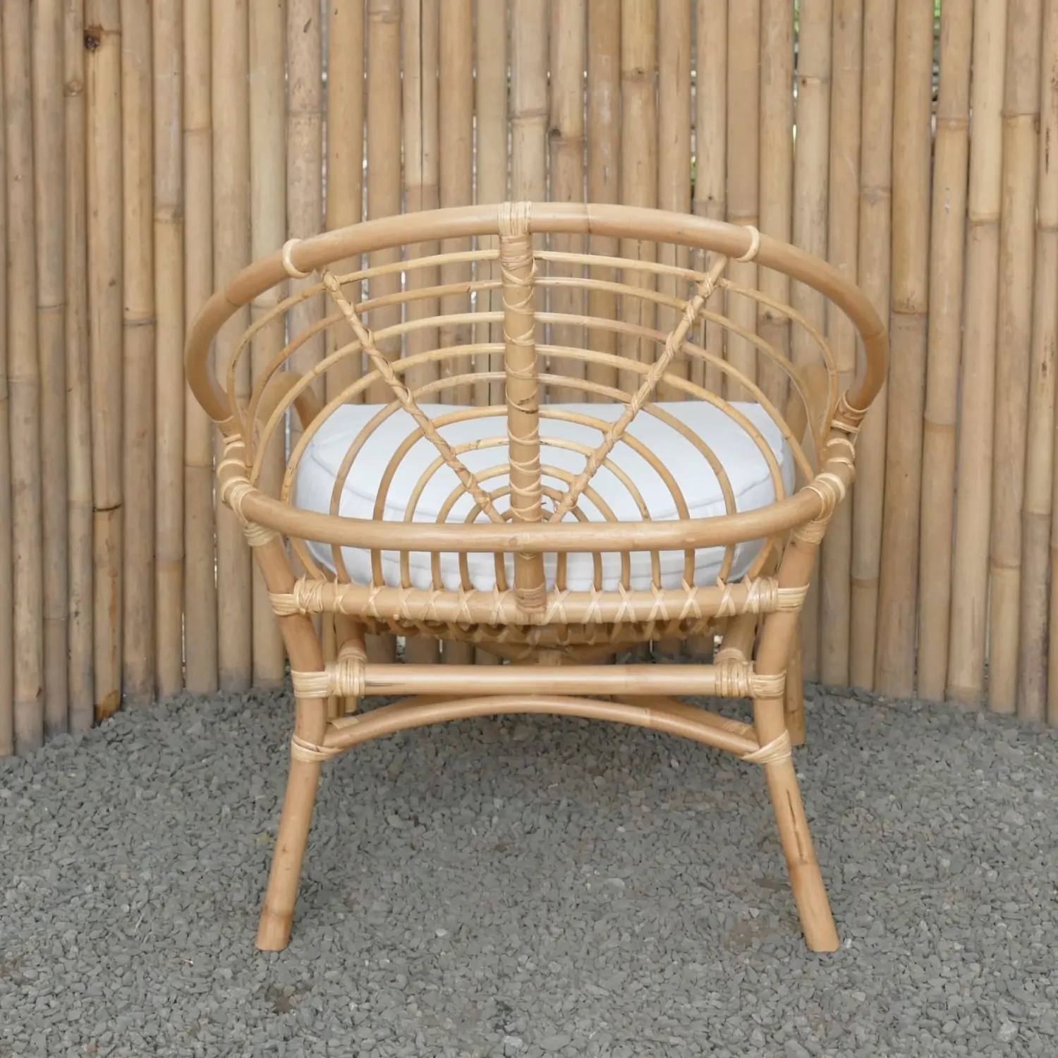 Artikelbild 5 des Artikels “Malmö - Wohnzimmer Sessel aus Rattan - mit Kissen, ca. 79cm hoch. “